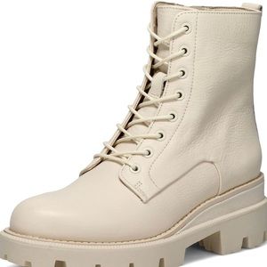 Sam Edelman Garret Combat Boot in Modern Ivory 8.5